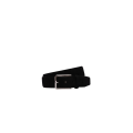Ceinture réglable en cuir suédé daim noir