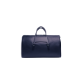 Sac de Voyage 48h porté main cuir nylon bleu