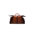 Sac de voyage 48h cuir patiné marron