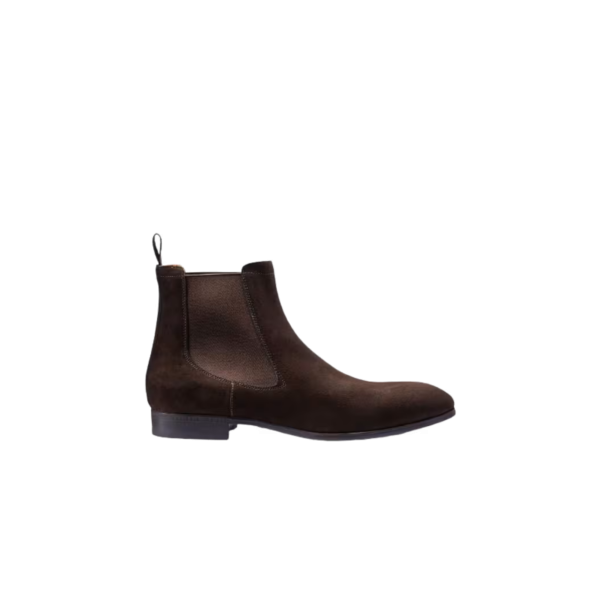 Bottine Chelsea en daim marron