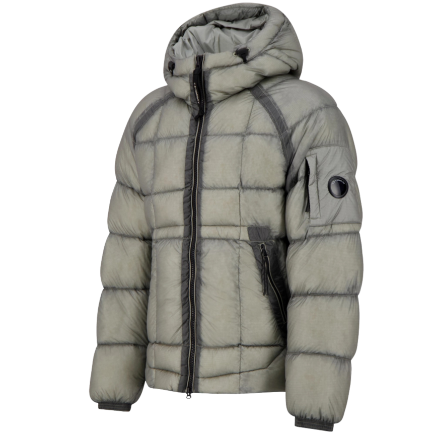 Doudoune DD Shell CP COMPANY micro ripstop en nylon opaque gris