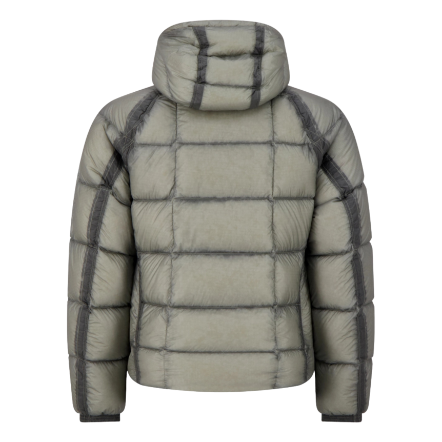 Doudoune DD Shell CP COMPANY micro ripstop en nylon opaque gris beige