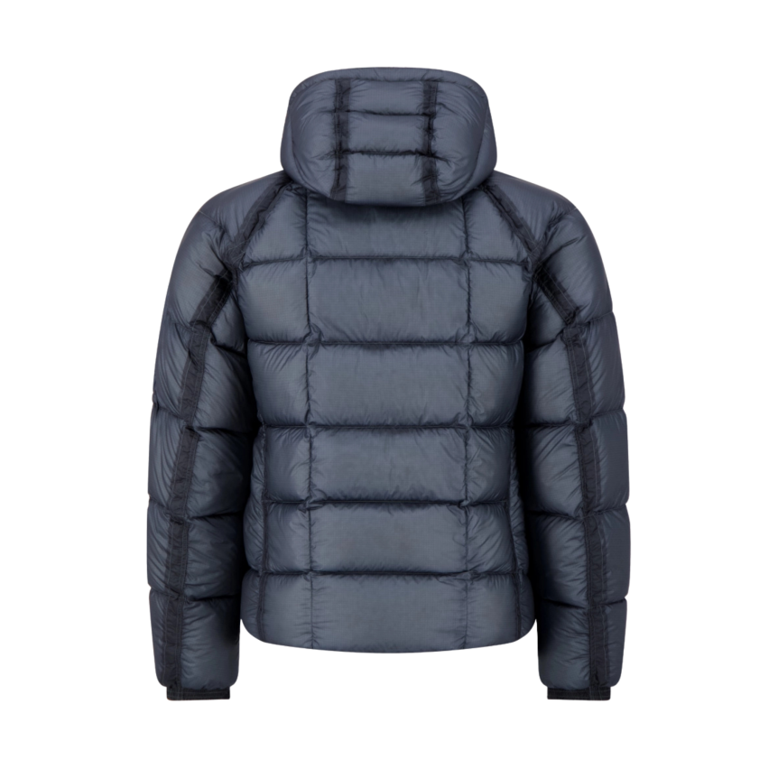 Doudoune CP COMPANY DD Shell micro ripstop en nylon opaque bleu jeans
