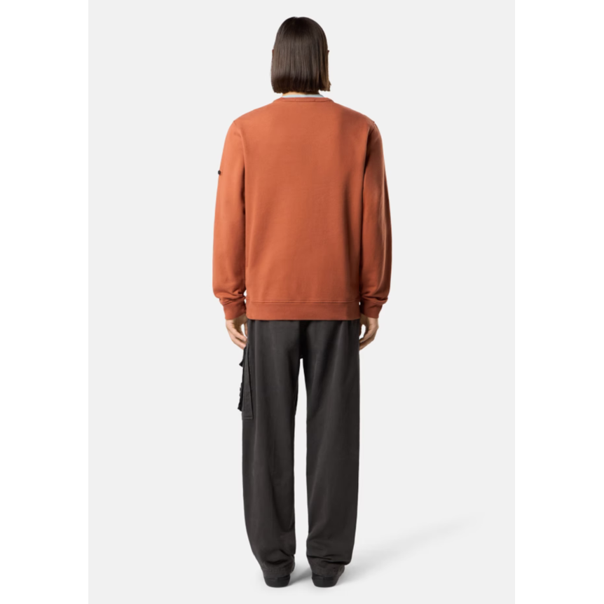 Pantalon de survêtement STONE ISLAND cargo ample sergé de coton bio gris anthracite