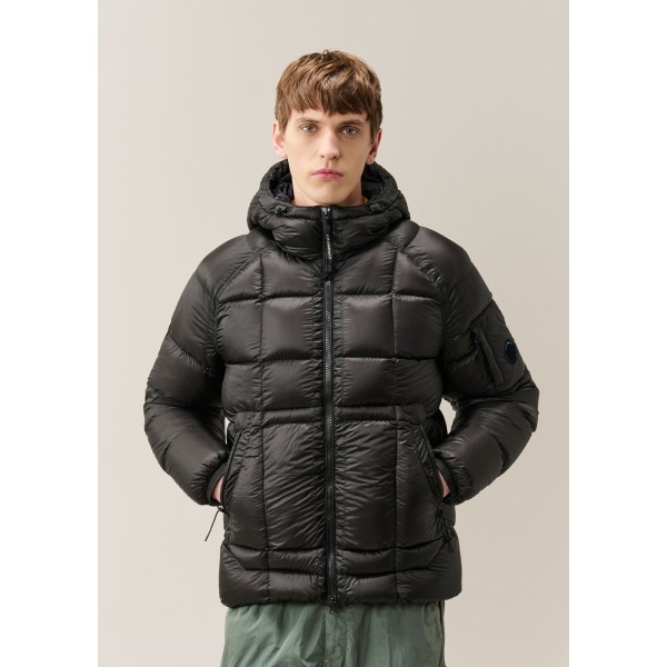 Doudoune DD Shell CP COMPANY micro ripstop en nylon opaque noir