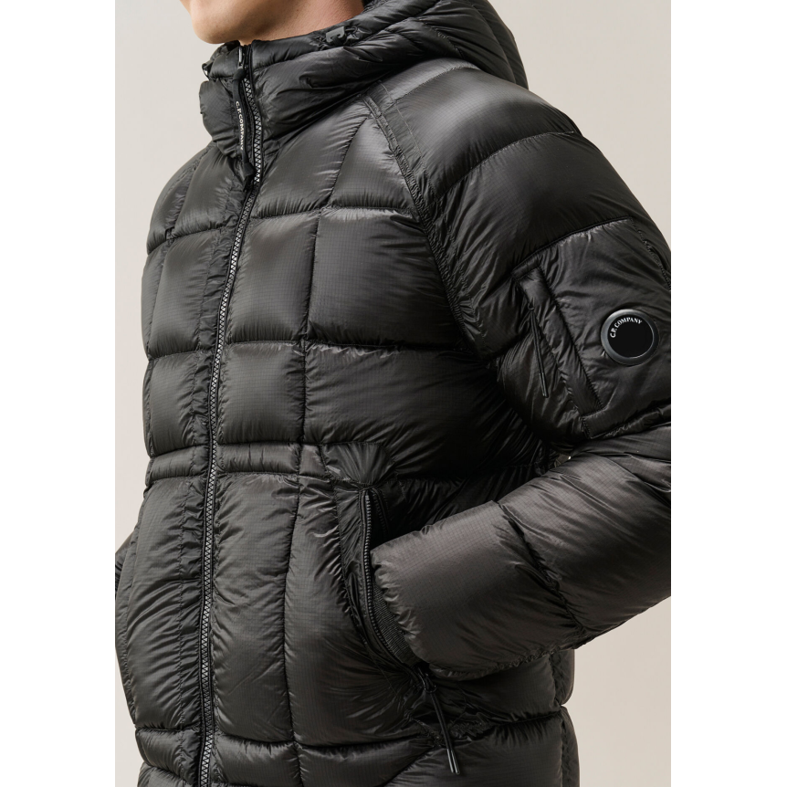 Doudoune DD Shell CP COMPANY micro ripstop en nylon opaque noir