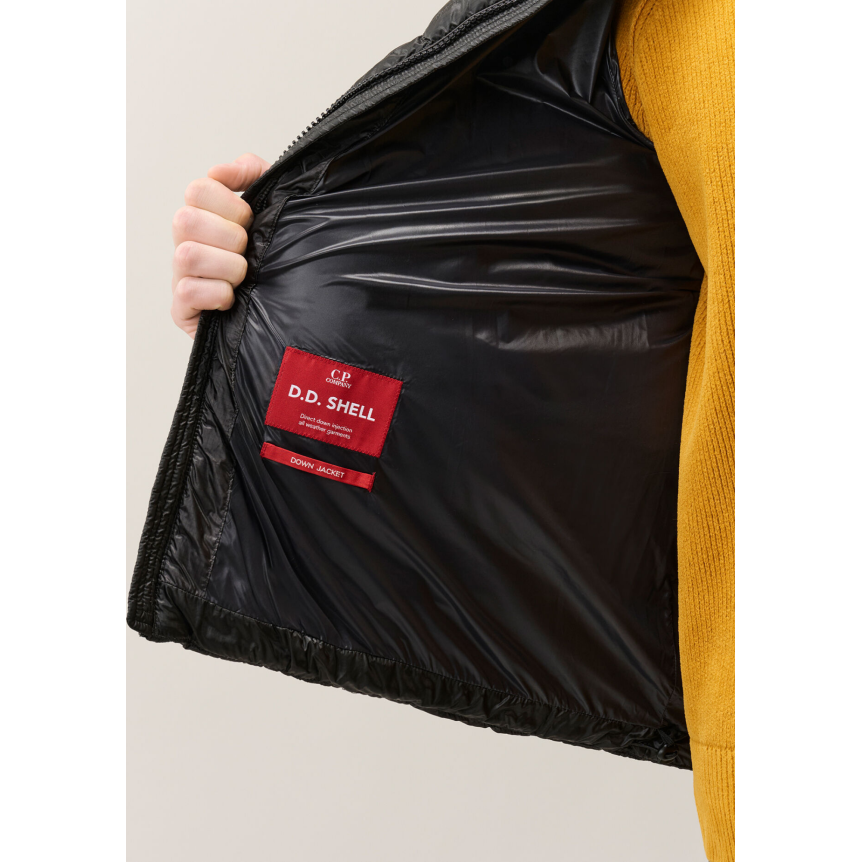 Doudoune DD Shell CP COMPANY micro ripstop en nylon opaque noir