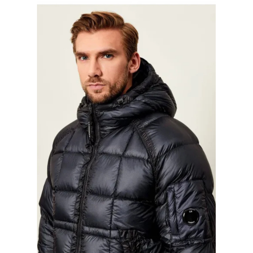 Doudoune CP COMPANY DD Shell micro ripstop en nylon opaque bleu marine