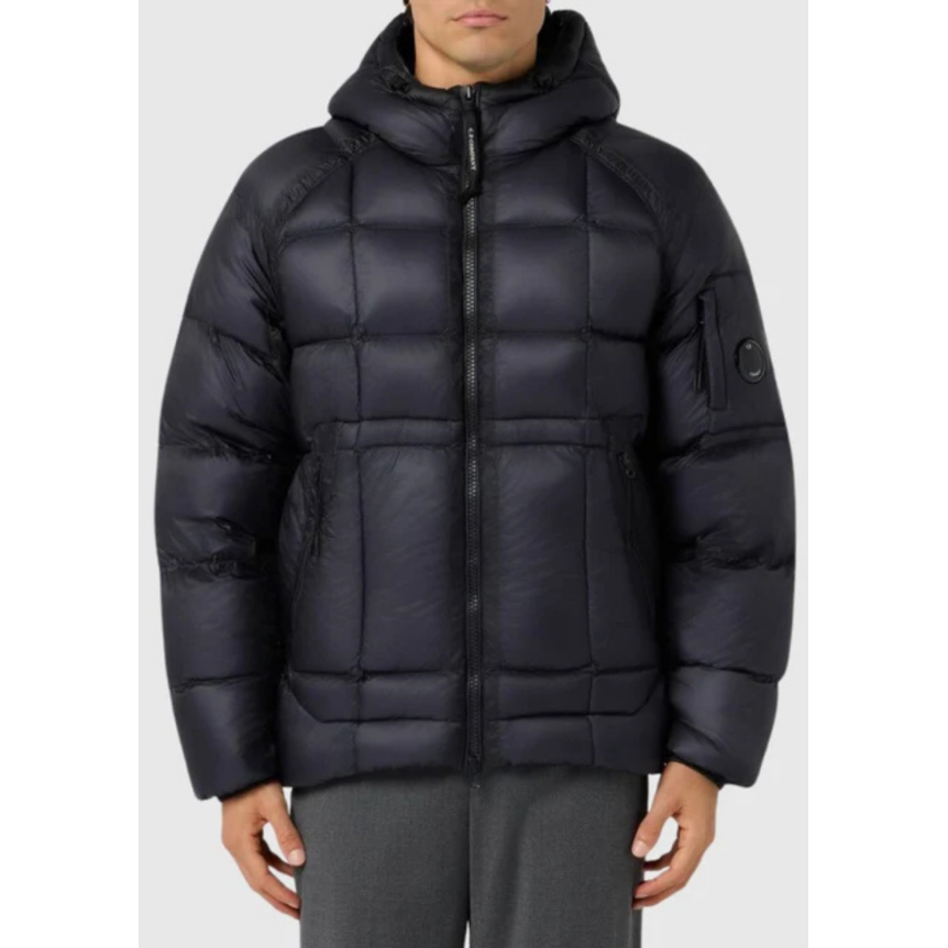 Doudoune CP COMPANY DD Shell micro ripstop en nylon opaque bleu marine