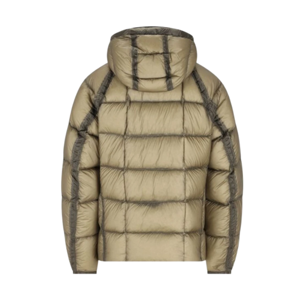 Doudoune CP COMPANY DD Shell micro ripstop en nylon opaque marron taupe