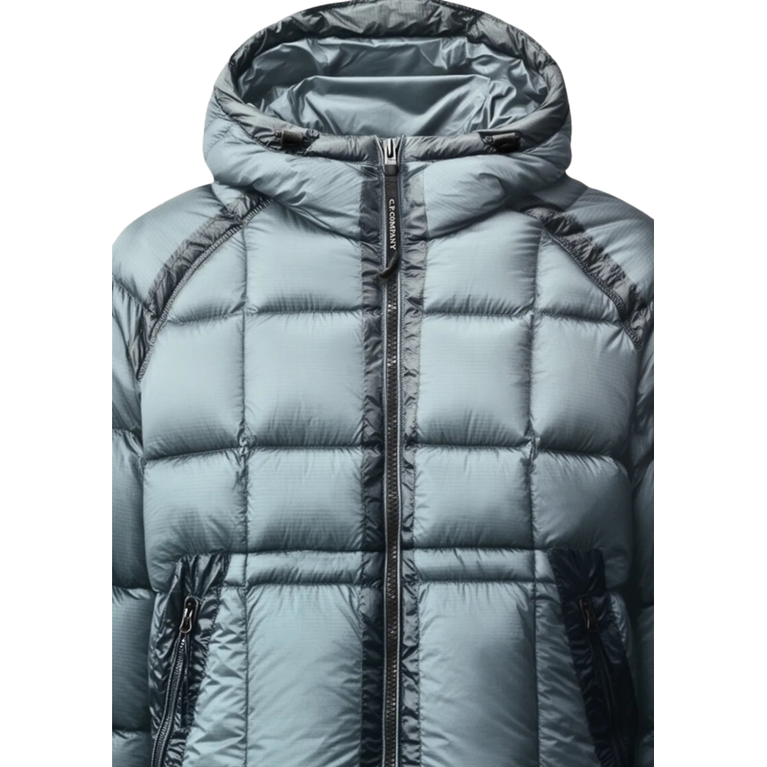 Doudoune CP COMPANY DD Shell micro ripstop en nylon opaque bleu jeans