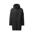 Parka longue zippée à capuche Shell R nylon noir