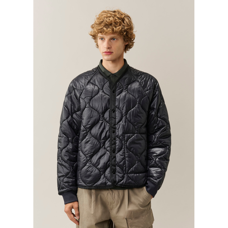 Parka longue zippée à capuche CP COMPANY Shell R nylon noir