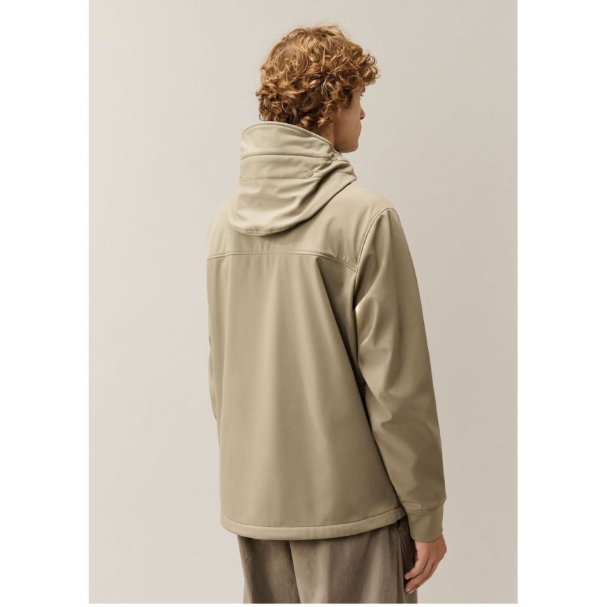Veste zippée à capuche lunettes CP COMPANY Shell R nylon soft shell beige