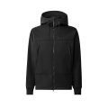 Veste zippée à capuche lunettes Shell R nylon soft shell noir