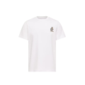 T-shirt manche courte col rond coton blanc broderie logo M canard