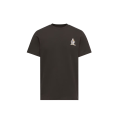 T-shirt manche courte col rond coton noir broderie logo M Duck