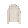 Doudoune courte à capuche Fourmines nylon écru intérieur beige