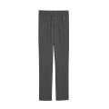 Pantalon en sergé de laine flanelle gris taille élastique