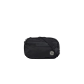 Sac banane nylon noir avec poche zippée et patch Compass