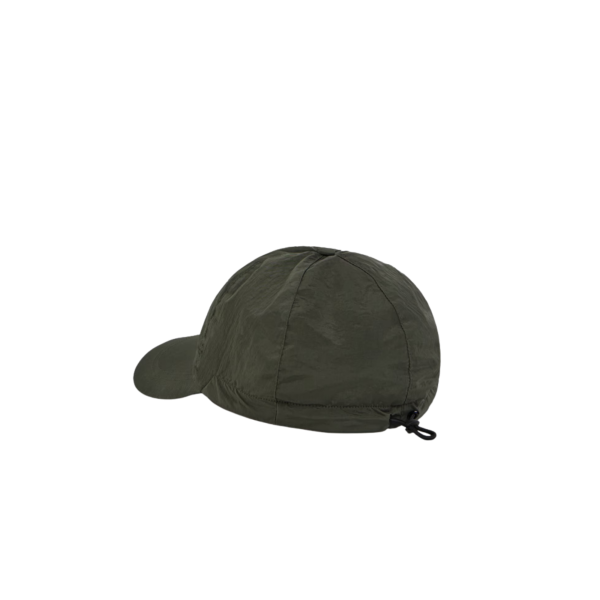 Casquette STONE ISLAND nylon ECONYL® kaki broderie logo Compass