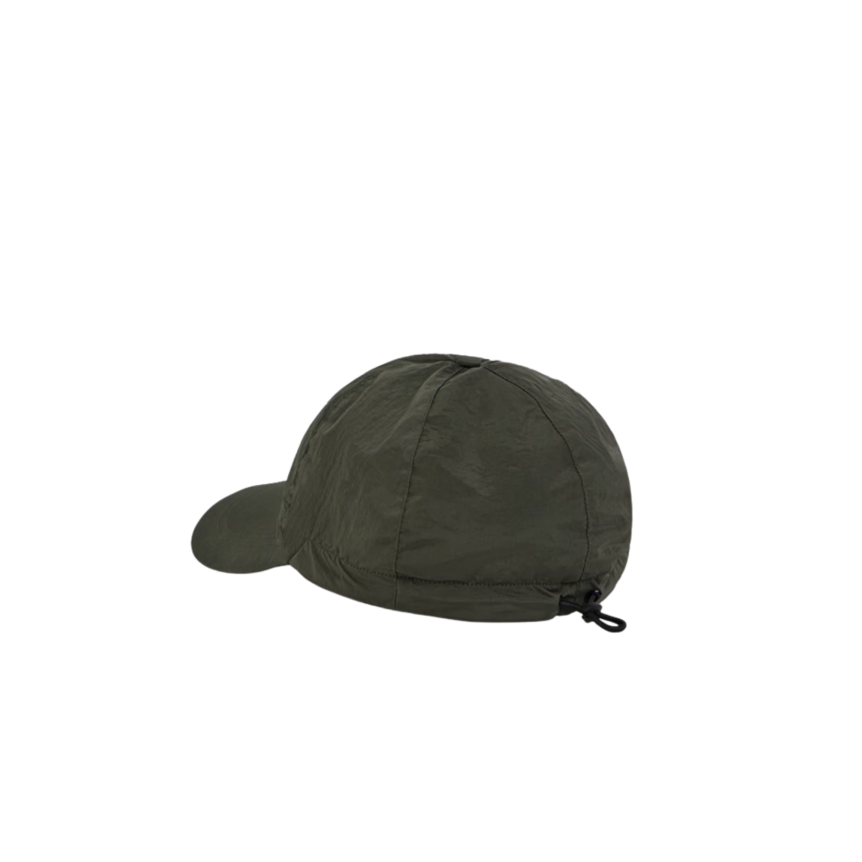 Casquette STONE ISLAND nylon ECONYL® kaki broderie logo Compass