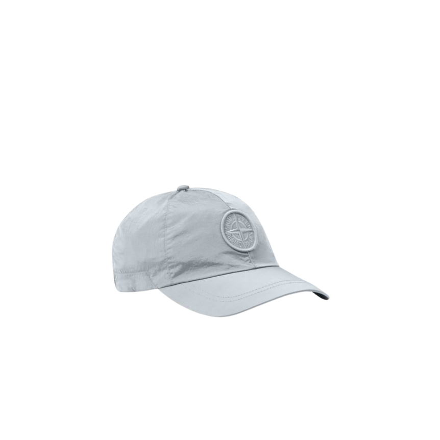 Casquette STONE ISLAND nylon ECONYL® gris cendré broderie logo Compass