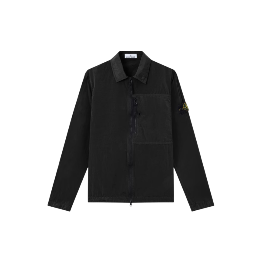 Veste Sur chemise zippée en Nylon Métal ECONYL®  noir