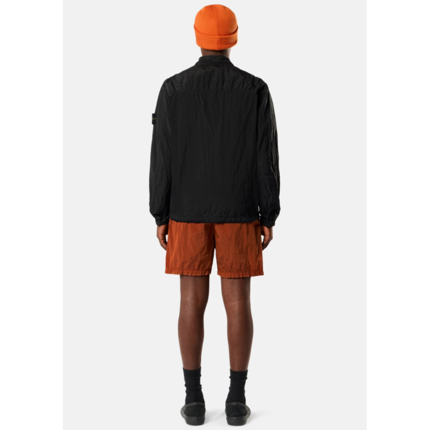 Veste Sur chemise zippée en Nylon Métal ECONYL®  noir