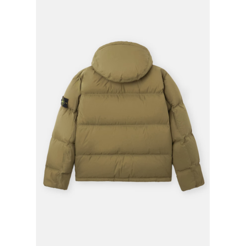 Doudoune à capuche STONE ISLAND nylon ripstop CORDURA® kaki