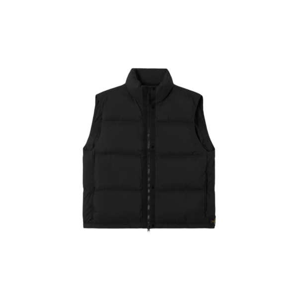 Gilet Doudoune sans manches STONE ISLAND poches zippées nylon Cordura® noir