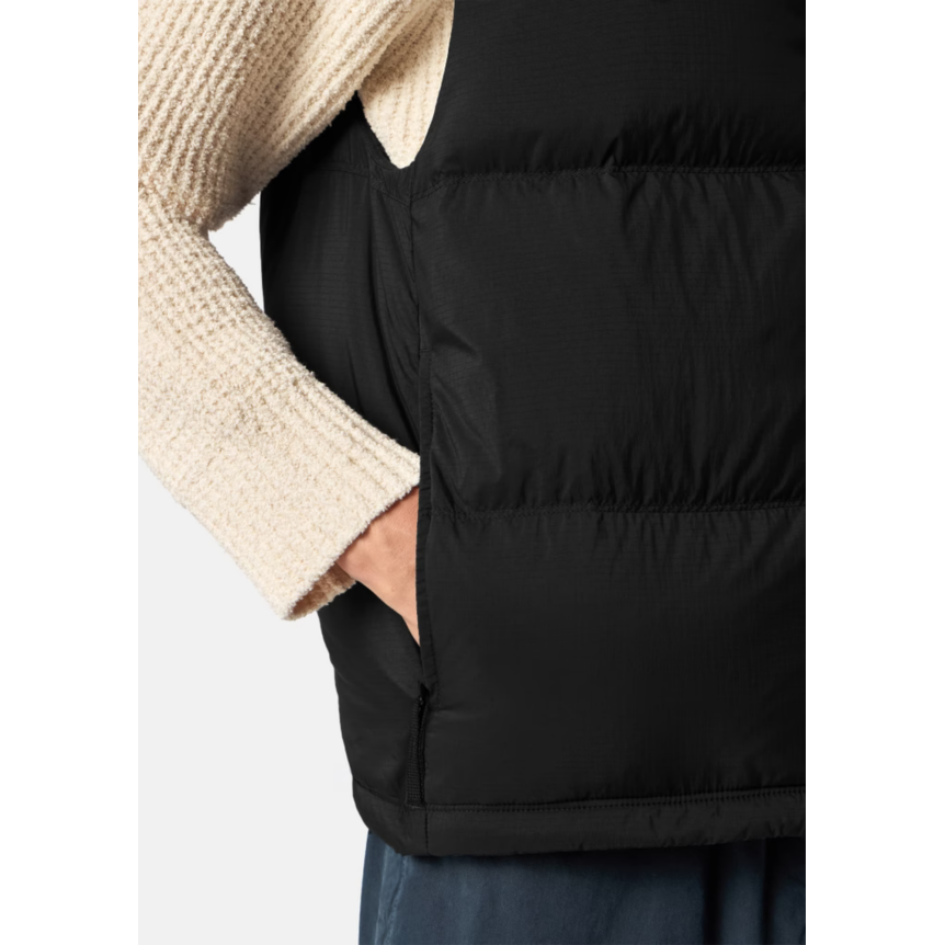 Gilet Doudoune sans manches STONE ISLAND poches zippées nylon Cordura® noir