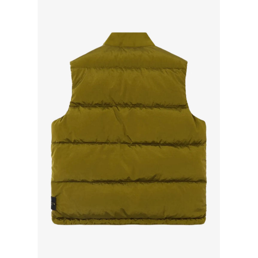 STONE ISLAND Gilet Doudoune sans manches poches zippées nylon Cordura kaki