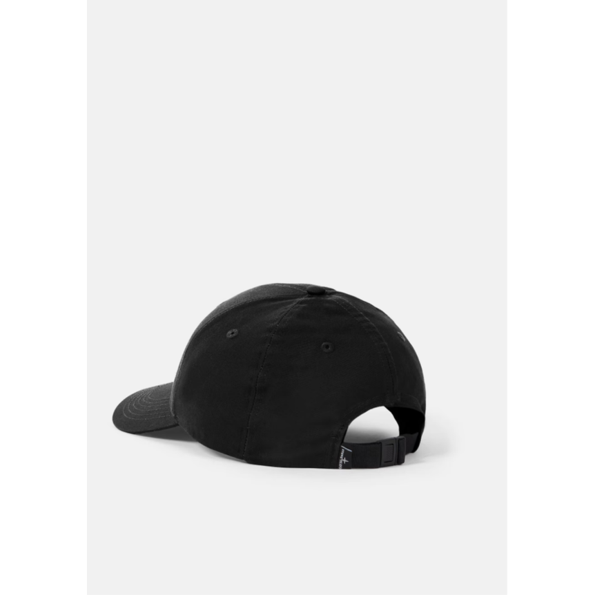 Casquette STONE ISLAND en coton noir avec logo Compass brodé