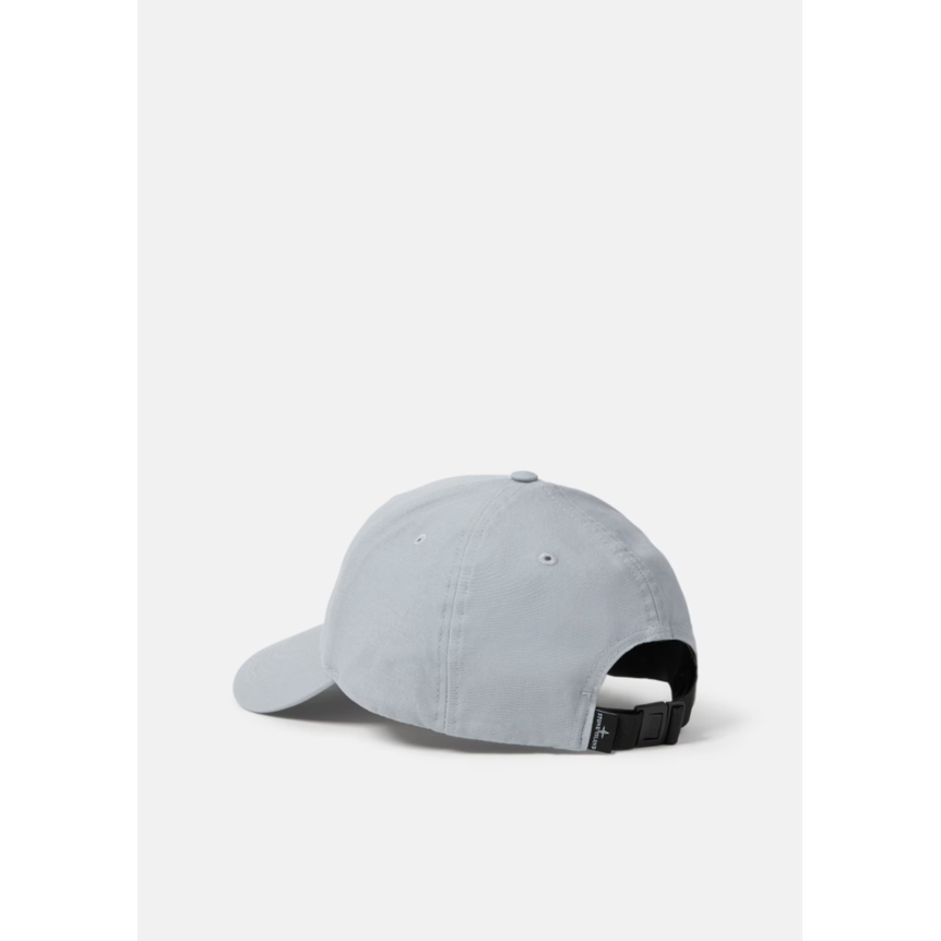 Casquette STONE ISLAND en coton gris cendré avec logo Compass brodé