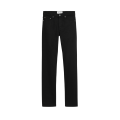 Jean coupe classique en denim brut de coton noir