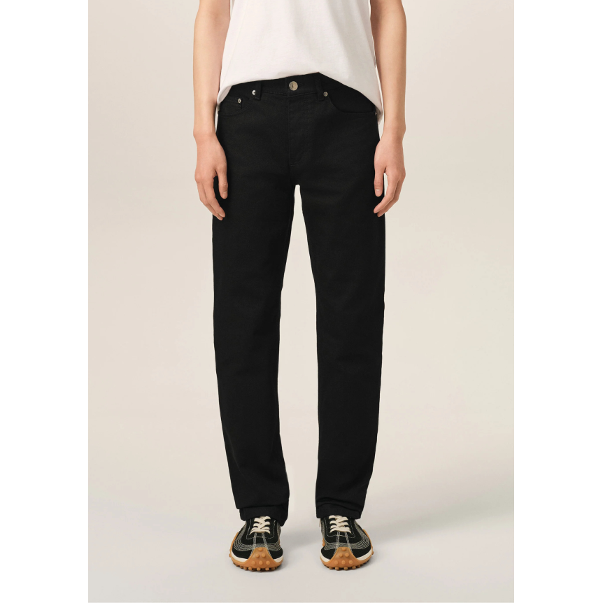 Jean AMI Paris coupe classique en denim brut de coton noir