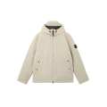 Veste zippée à capuche coupe vent Shell primaloft beige