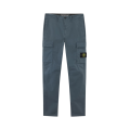 Pantalon cargo regular sergé coton extensible bleu ardoise