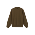 Sweat shirt col rond molleton de coton vert kaki logo kaki Ghost collection