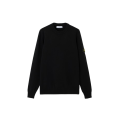 Pull col rond laine vierge agneau noir