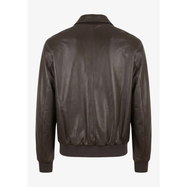Blouson aviateur KIRED cuir marron