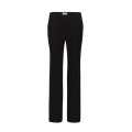 Pantalon tailleur ajusté cachemire mélangé noir