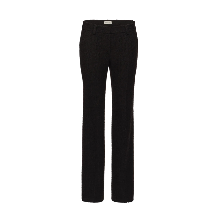 MAGDA BUTRYM Pantalon tailleur ajusté cachemire mélangé noir