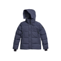 Parka Wyndham capuche amovible nylon matelassé bleu jean black label
