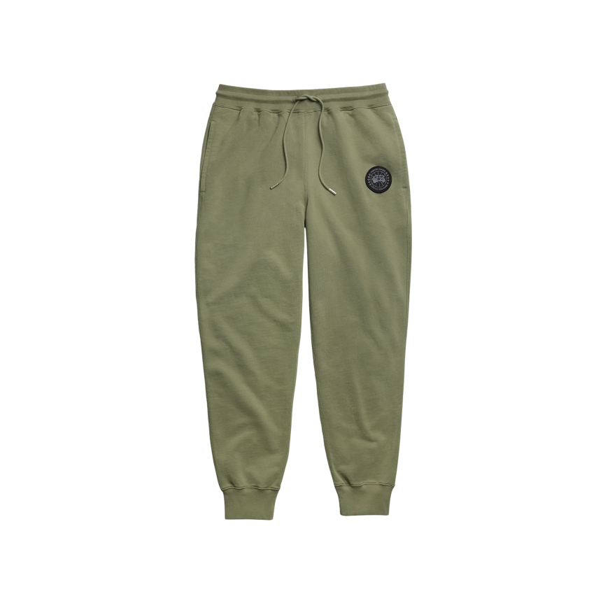 Bas de survetement jogging CANADA GOOSE Loon coton vert disque noir