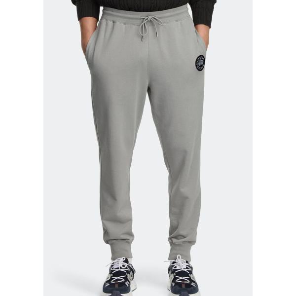 Bas de survetement jogging CANADA GOOSE Loon coton vert disque noir