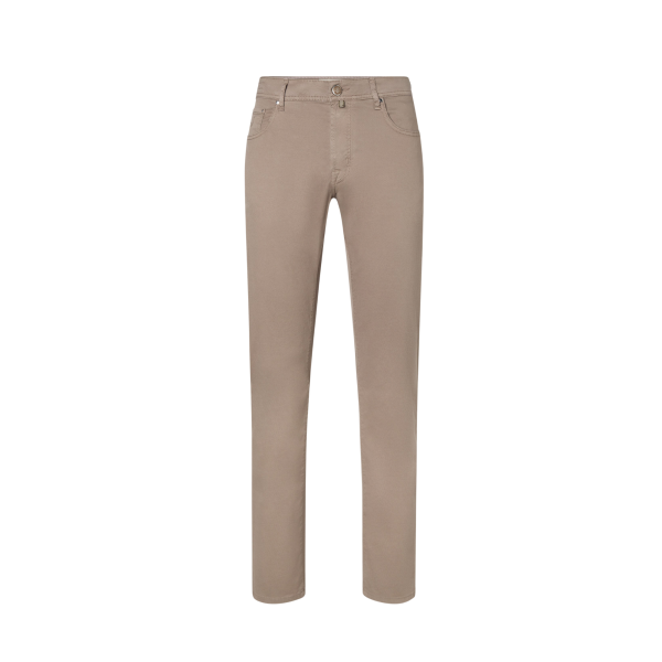 Pantalon JACOB COHEN Bard droit slim toile coton beige