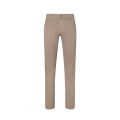 Pantalon Bard droit slim toile coton beige