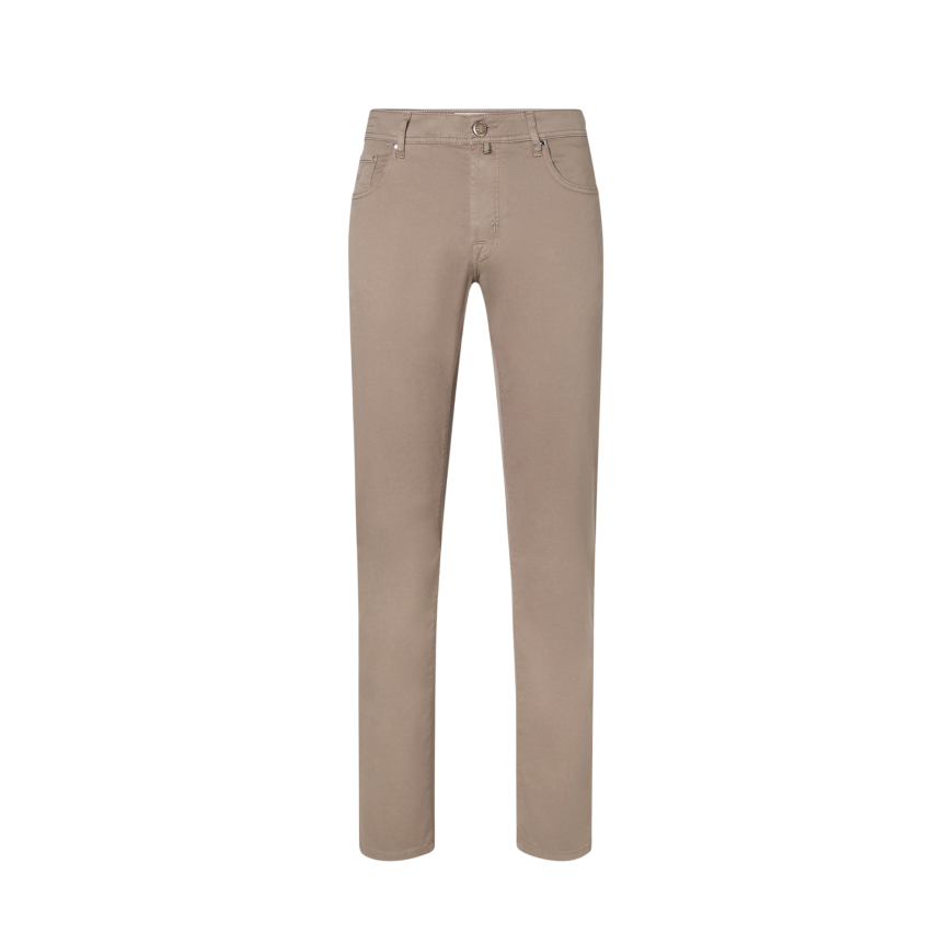 Pantalon JACOB COHEN Bard droit slim toile coton beige